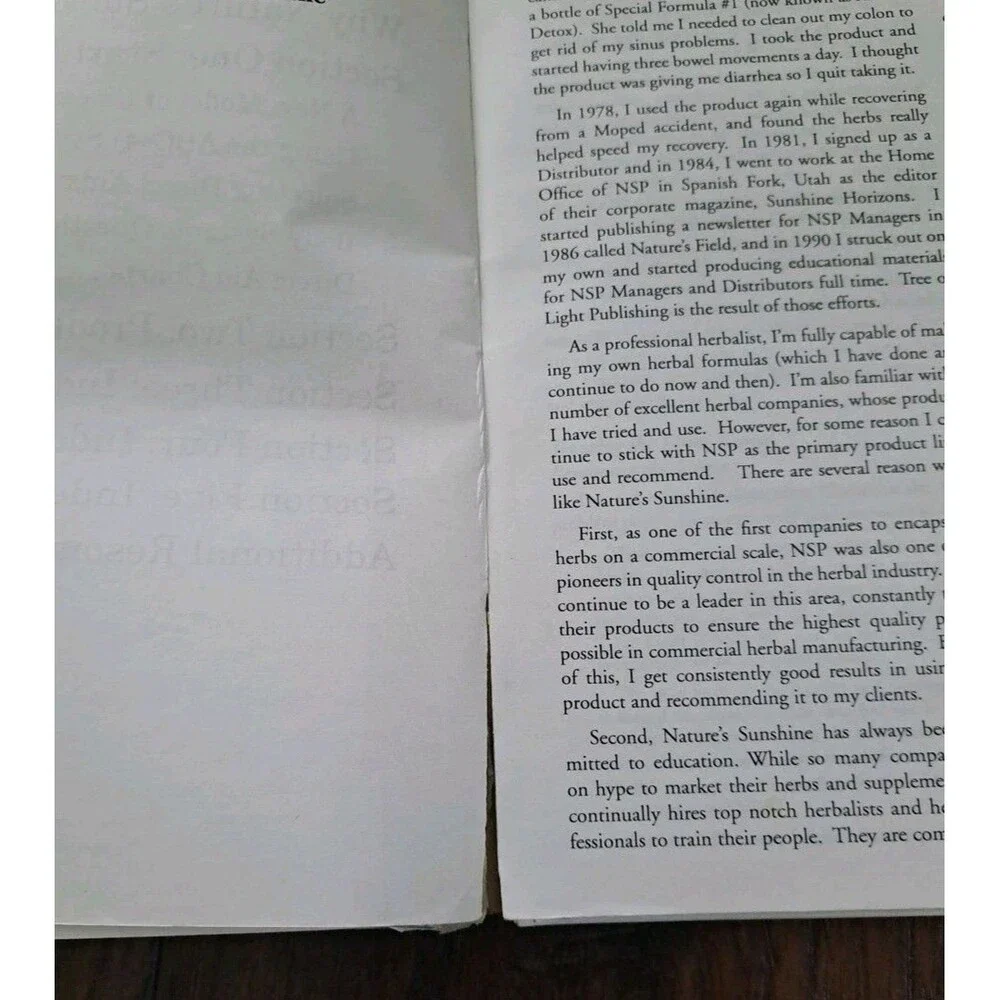 Comprehensive Guide to Nature's Sunshine Products Paperback Steven Horne 2003